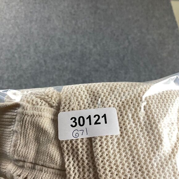 Lucky Brand Cardigan Womens Small Beige Knit Sweater Ramie Blend Adults - Picture 8 of 8